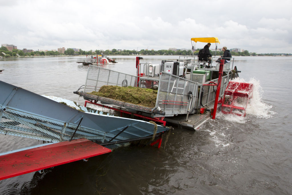 Lake weed harvesters
